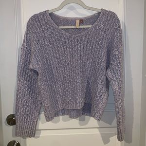 Anthropologie Pilcro Lavender V-Neck Sweater